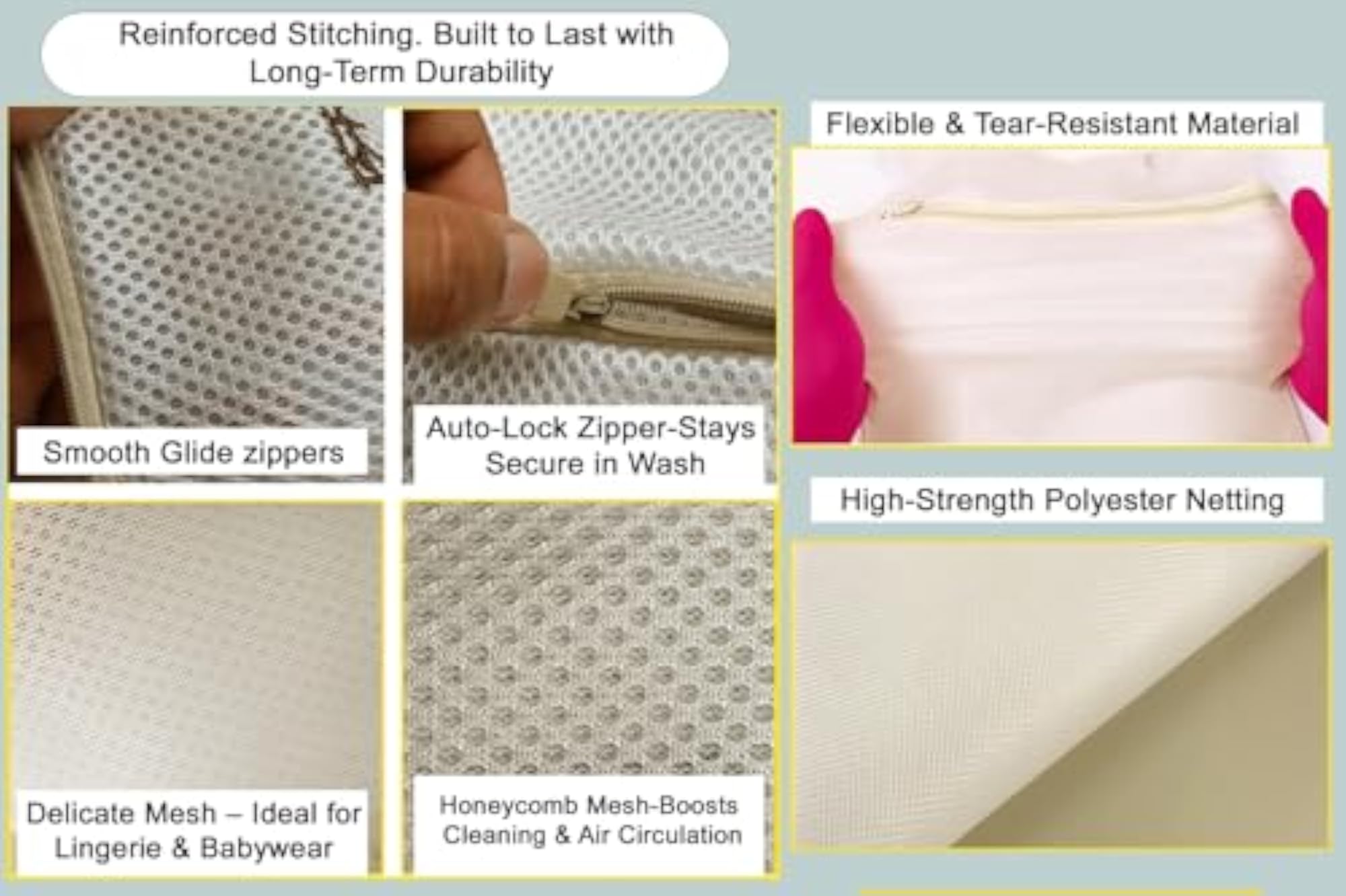 Bra Wash Bag for Laundry, Set of 2